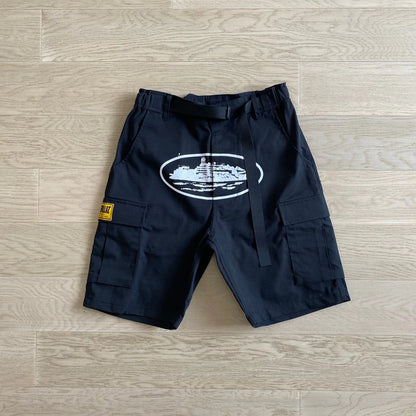 Crtez New Cargo Shorts - Black
