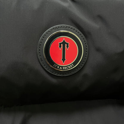 TS Detachable Hooded Puffer Jacket - Black/Red