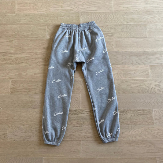 Crtez All Over Print Joggers - Grey/White
