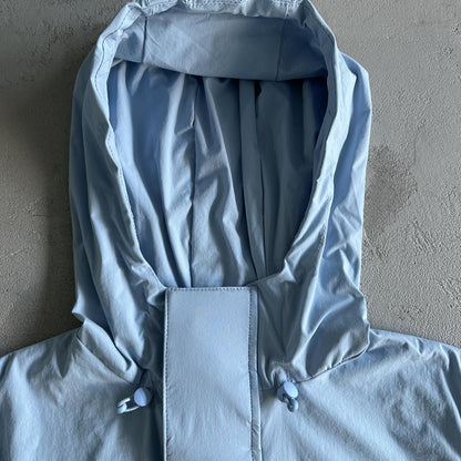 TS Decoded Windbreaker Jacket - Light Blue