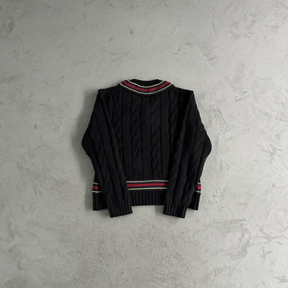 Crtez V-Neck Sweater - Black