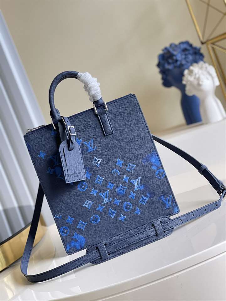 LV Sac Plat Zippe - Blue