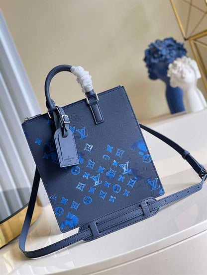 LV Sac Plat Zippe - Blue