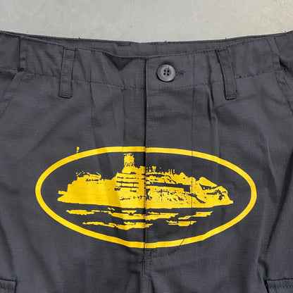 Crtez Mula Guerillaz Shorts - Black/Yellow