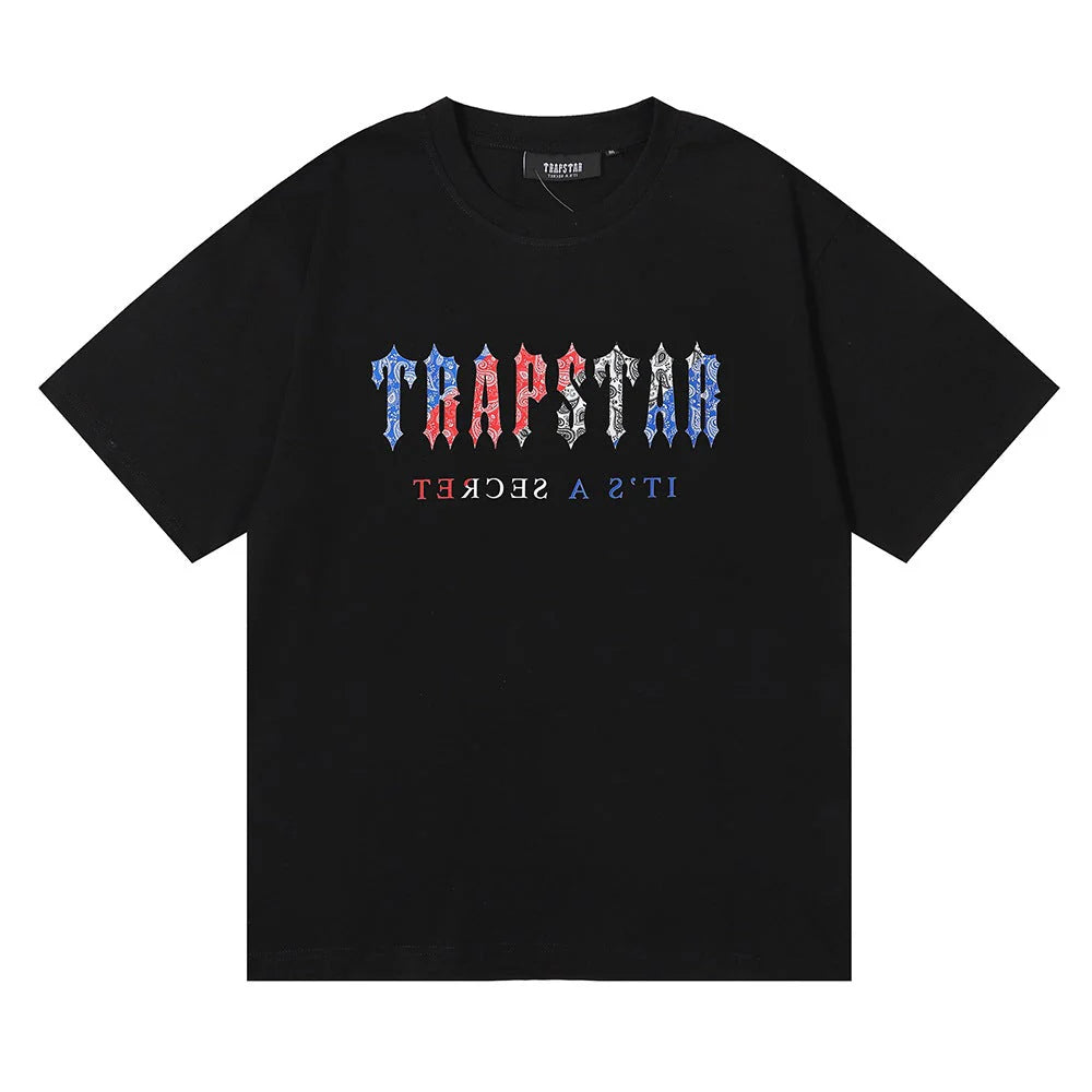 TS Letter Color T-Shirt - Black/White