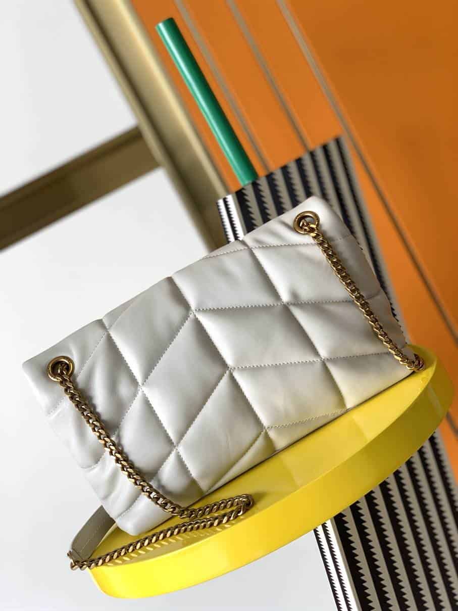 YSL Puffer Small Bag - White