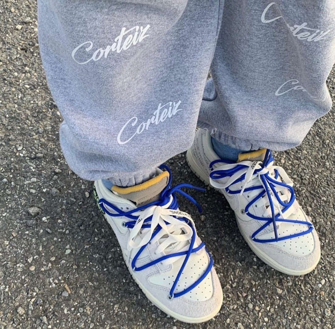 Crtez All Over Print Joggers - Grey/White