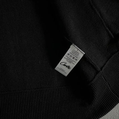 Crtez Knit Zip-Up Fleece - Black