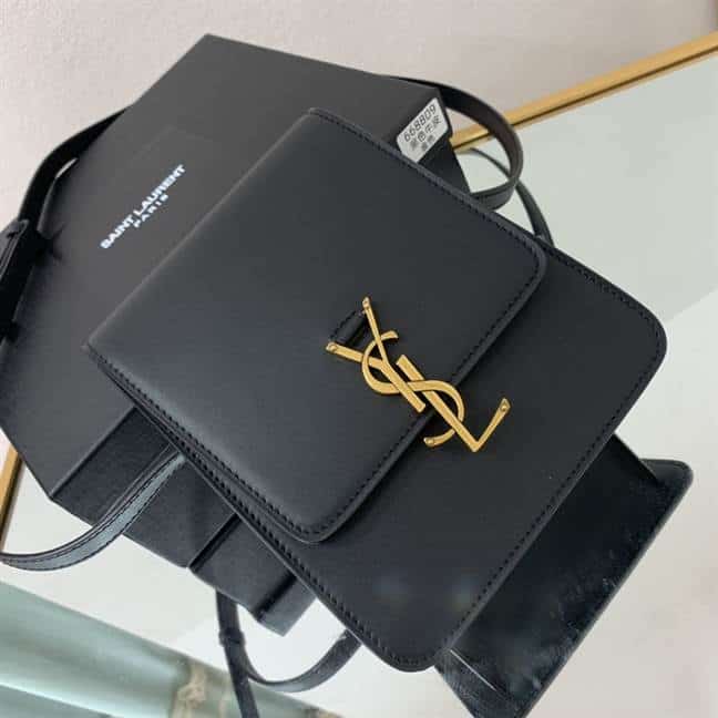 YSL Kaia North/South Satchel - Black