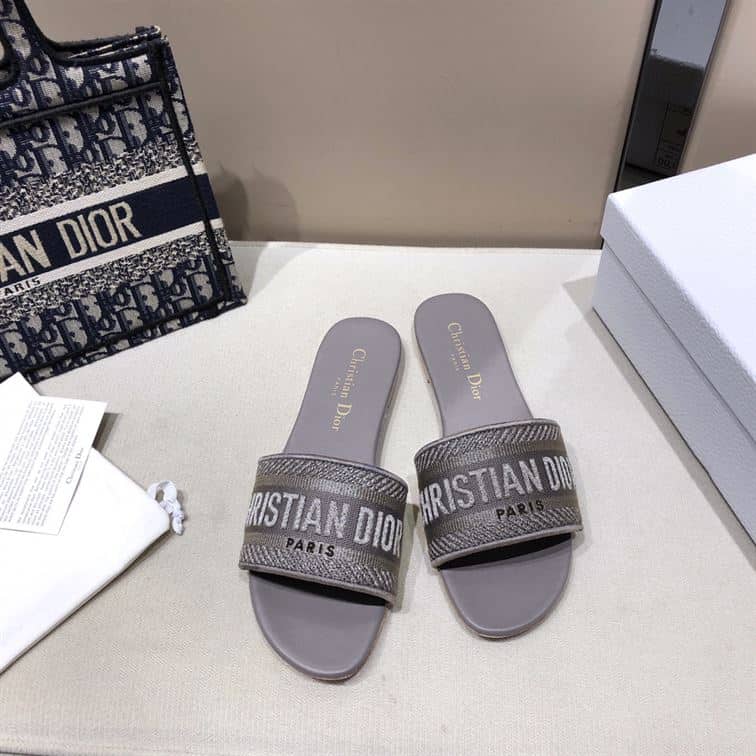 Dior Slip On Sandals - Purple