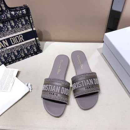 Dior Slip On Sandals - Purple