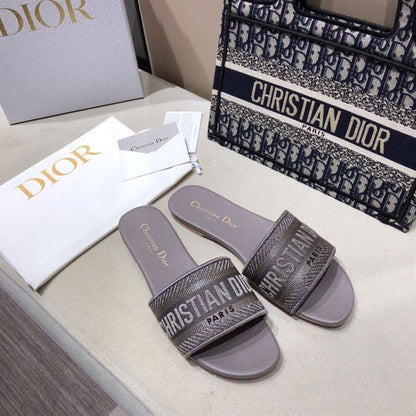 Dior Slip On Sandals - Purple
