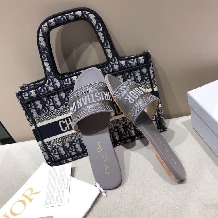Dior Slip On Sandals - Purple