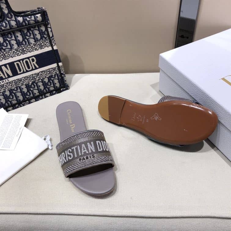 Dior Slip On Sandals - Purple