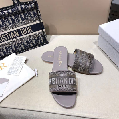Dior Slip On Sandals - Purple