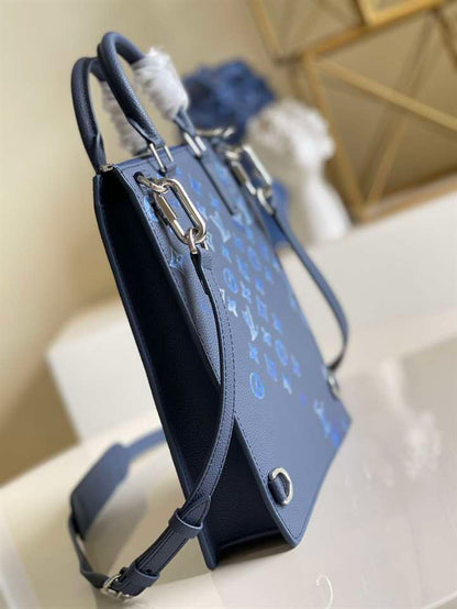 LV Sac Plat Zippe - Blue