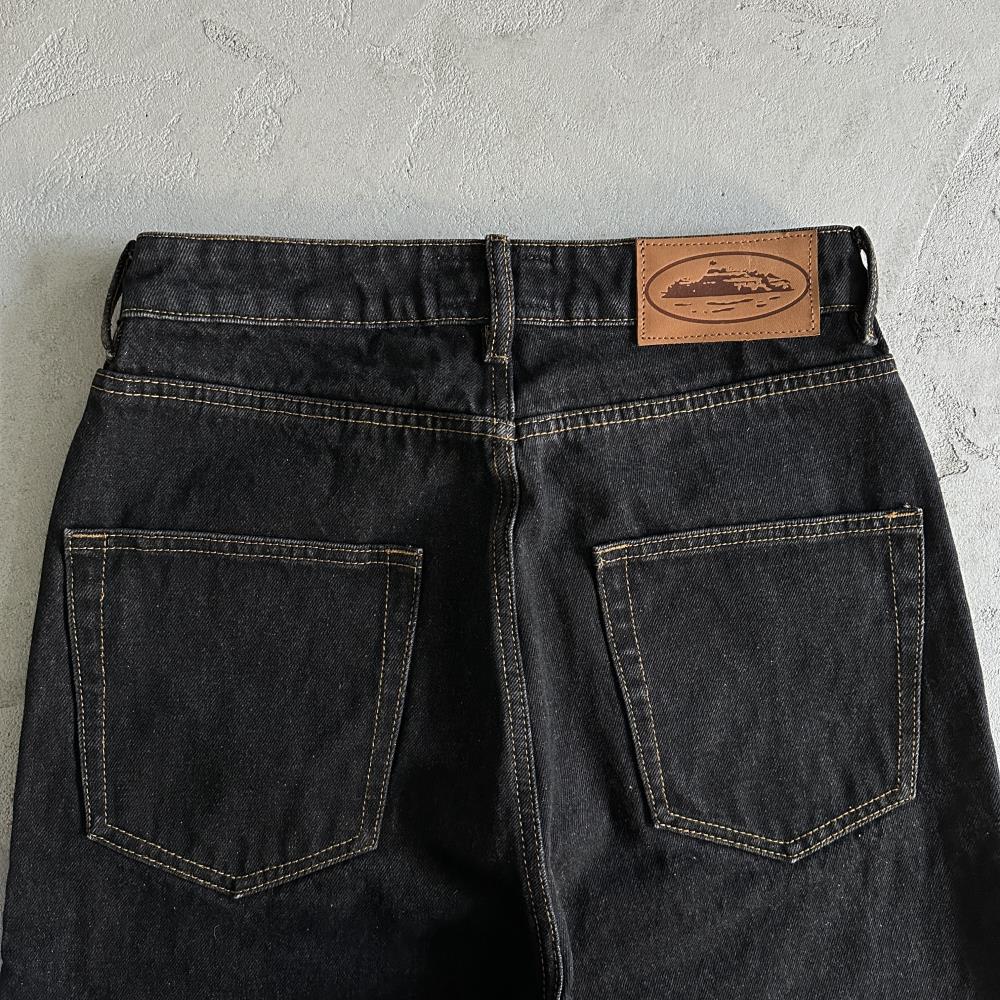 Crtez Island Baggy Jeans - Black