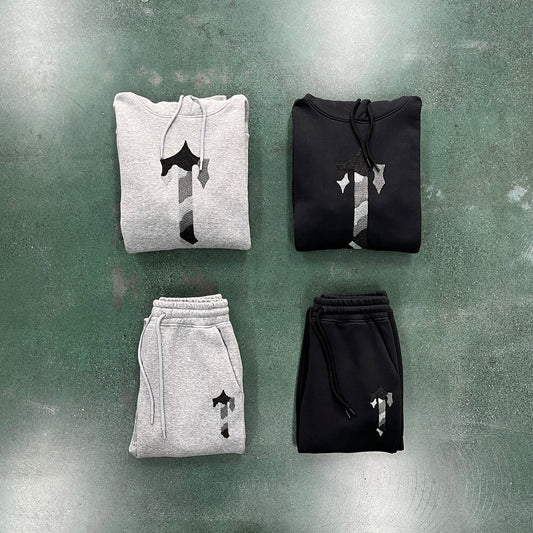 TS Camo T Tracksuit - Black/Grey