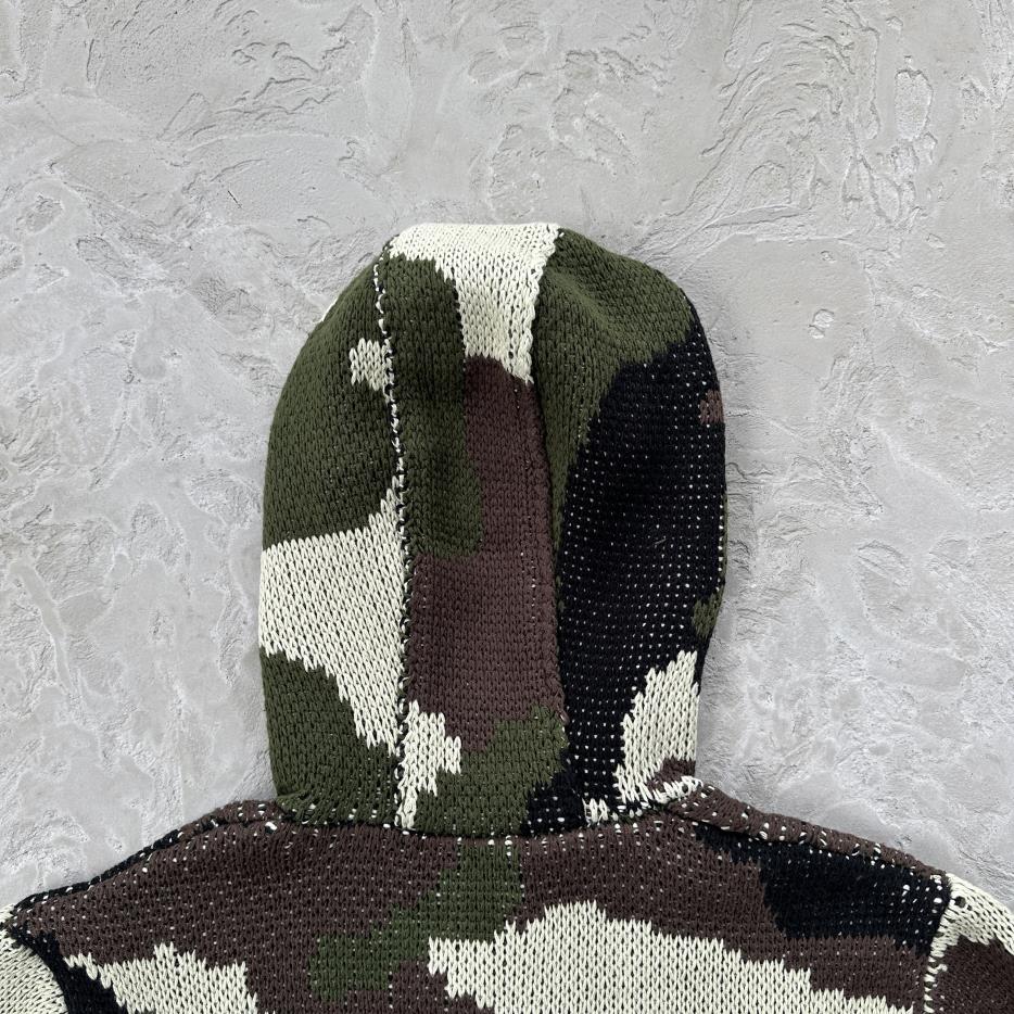 Crtez Alcatraz Heavy Knit Zip Hoodie - Camo