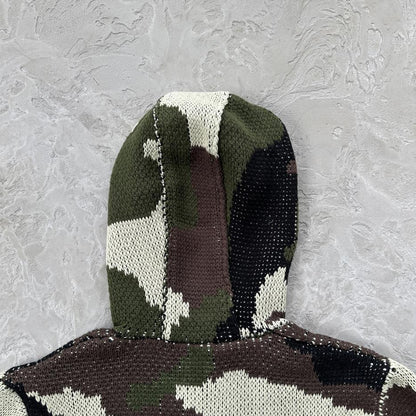 Crtez Alcatraz Heavy Knit Zip Hoodie - Camo