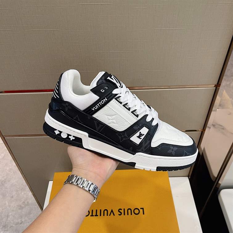 LV Trainer Sneakers - White/Black