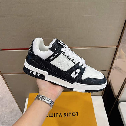 LV Trainer Sneakers - White/Black