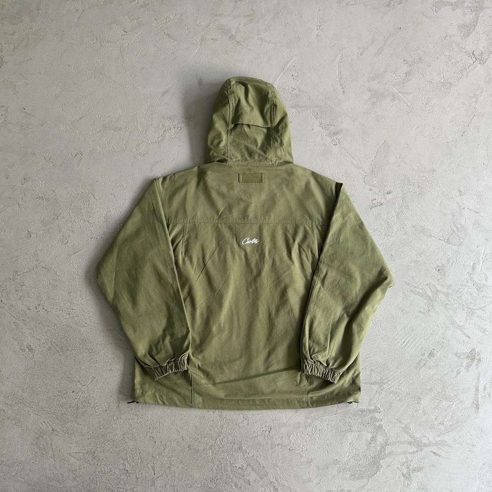 Crtez Slant Pocket Jacket - Military Green