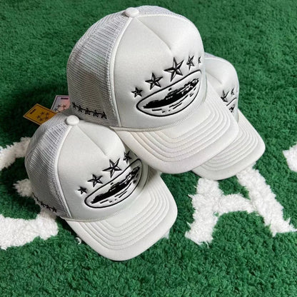 Crtez 5 Star Embroidery Trucker Caps