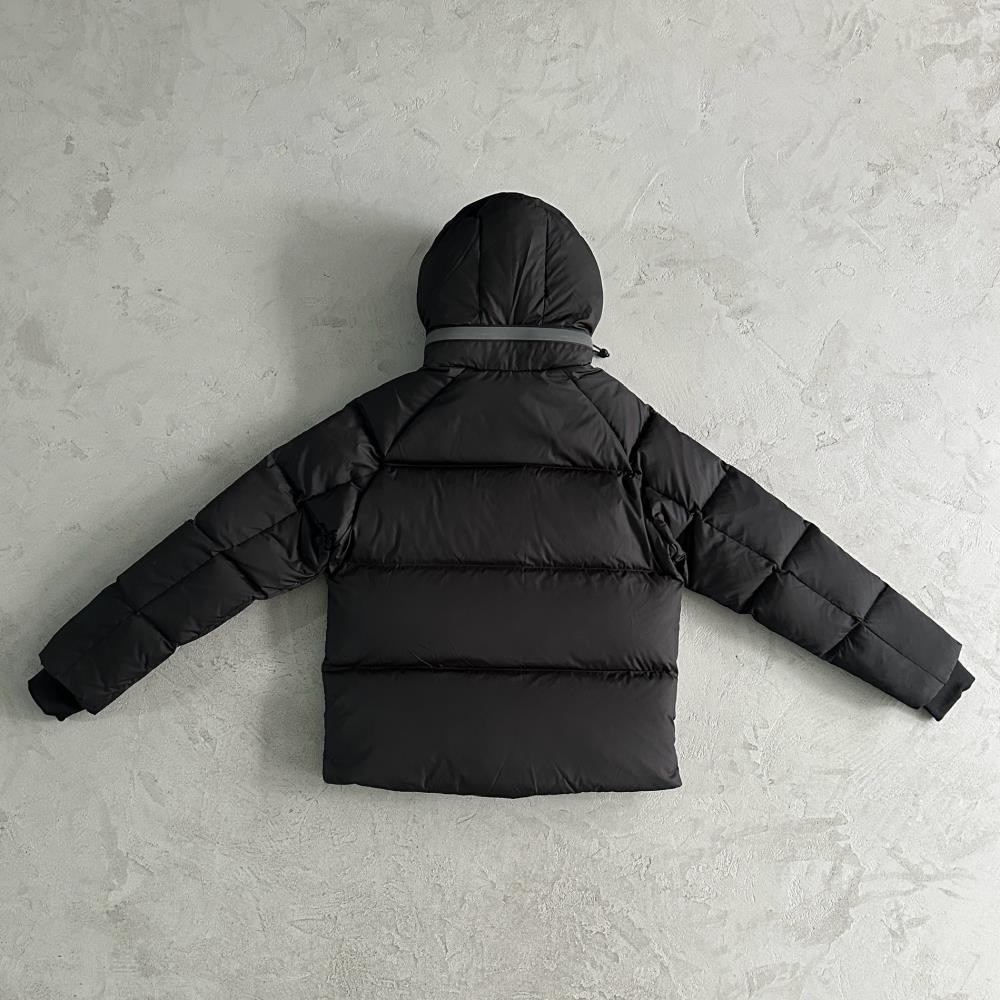 Syn Puffer Coat - Black/Black