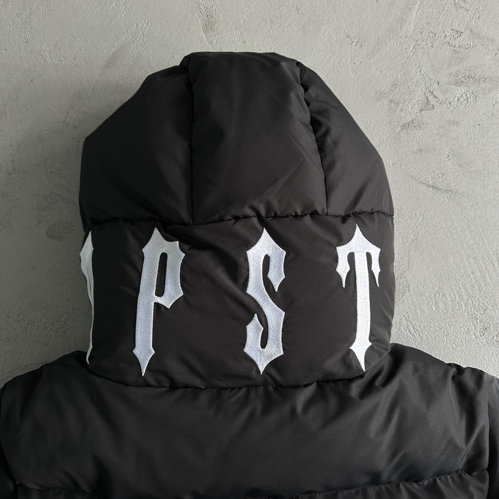 TS Irongate Collar Puffer Jacket - Black/White