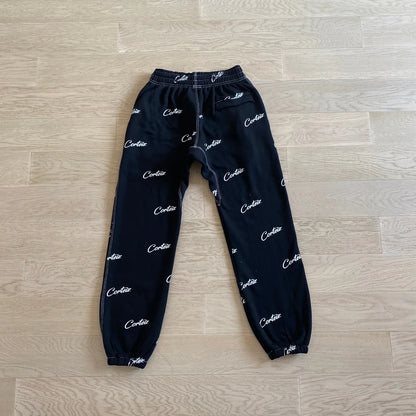 Crtez All Over Print Joggers - Black/White