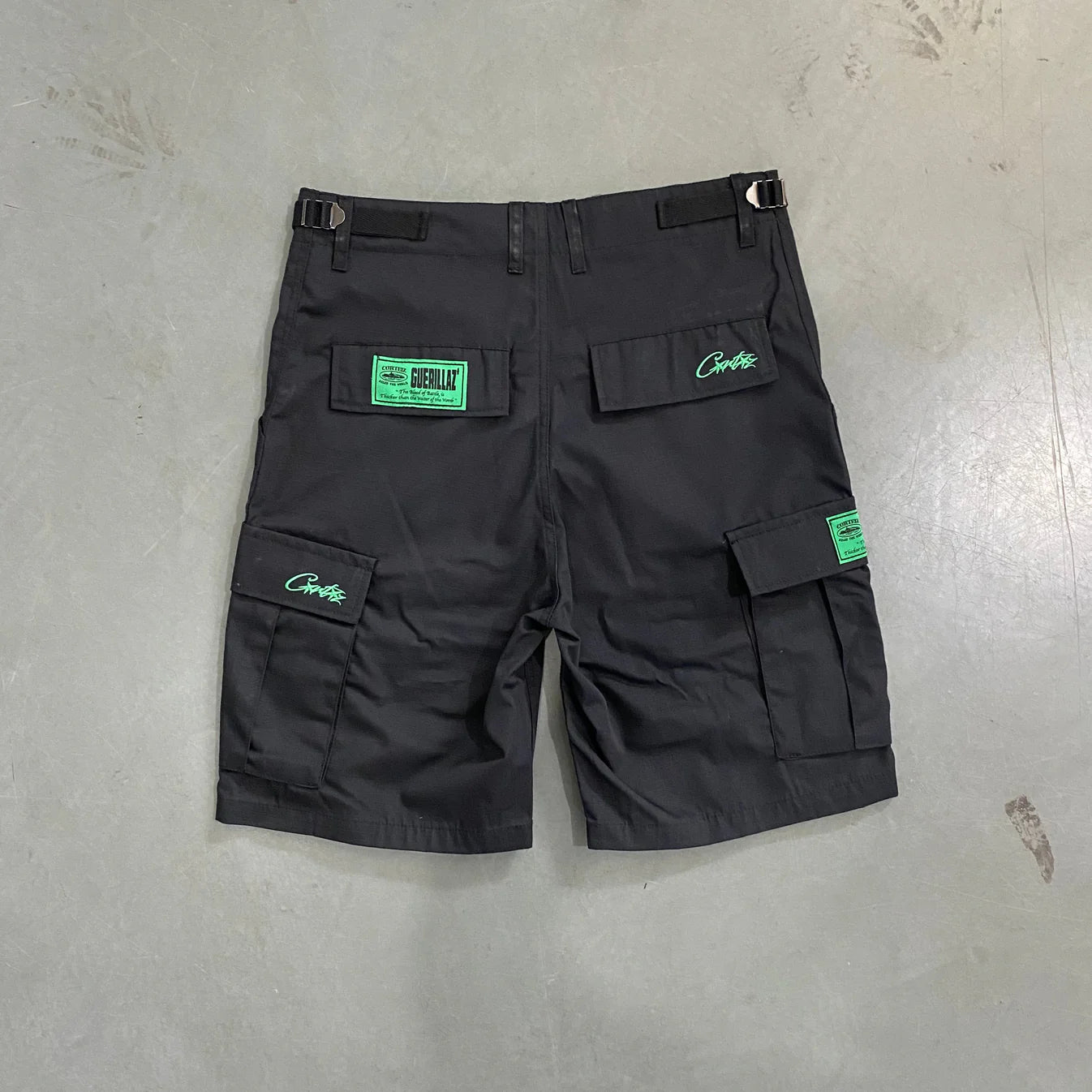 Crtez Mula Guerrillaz Shorts - Black/Green