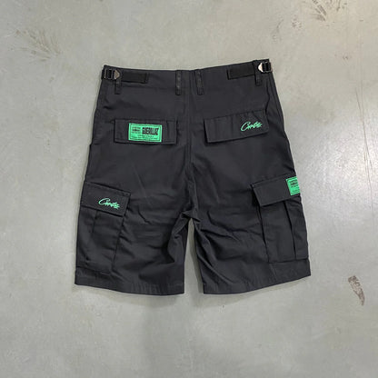 Crtez Mula Guerrillaz Shorts - Black/Green
