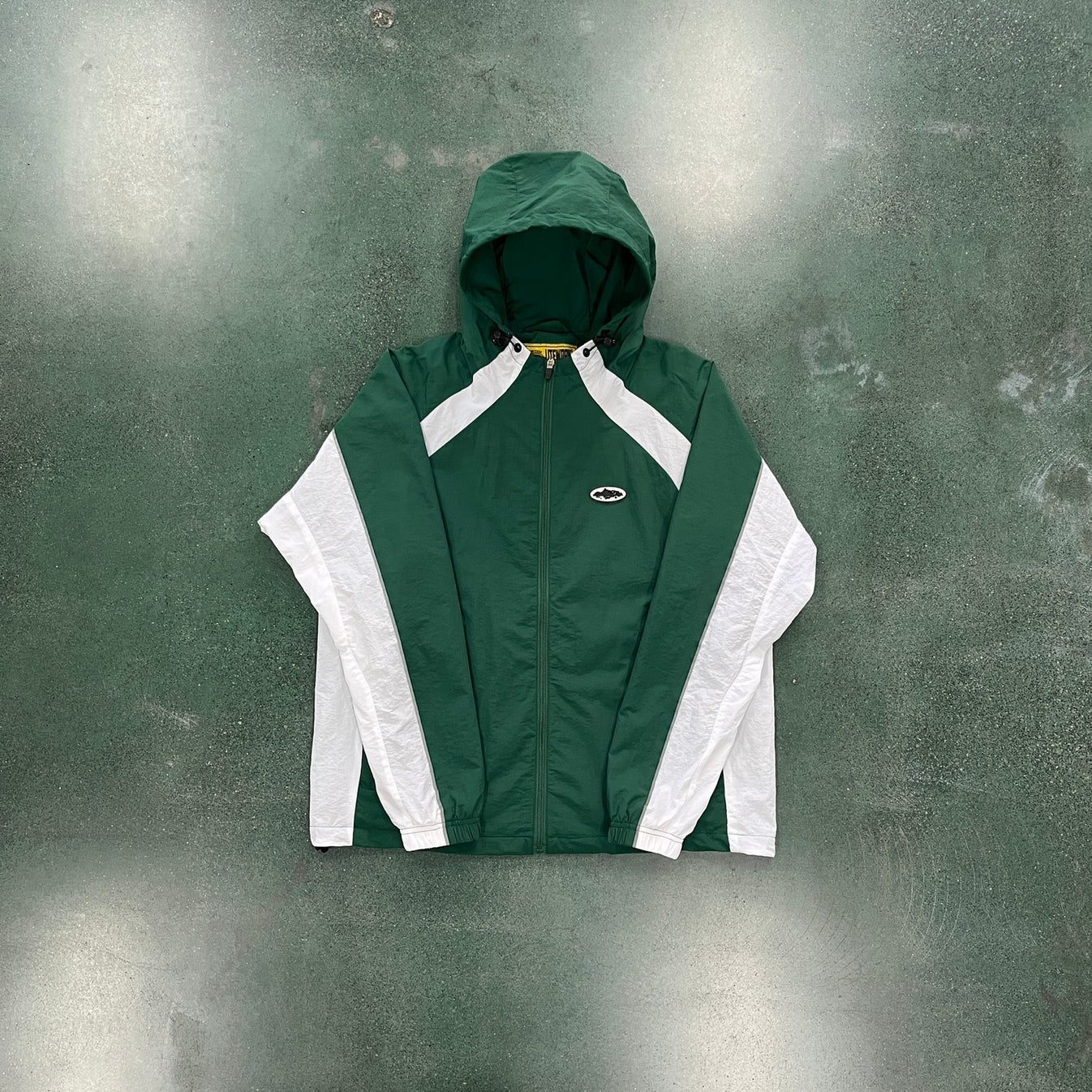 Crtez Alcatraz Windbreaker - Green/White