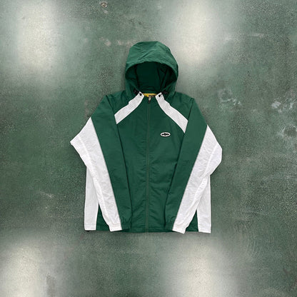 Crtez Alcatraz Windbreaker - Green/White