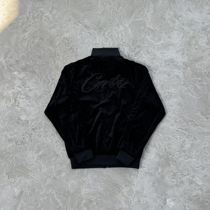 Crtez Velvet Tracksuit - Black/Black