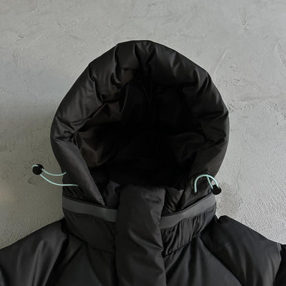Syn Puffer Coat - Black/Blue