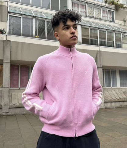 Crtez Knit Zip-Up Fleece - Pink