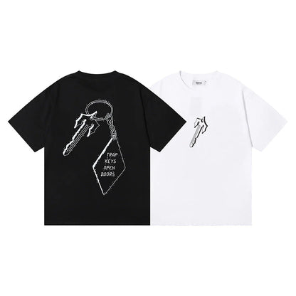 TS Keychain T-Shirt - Black/White