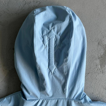 TS Decoded Windbreaker Jacket - Light Blue