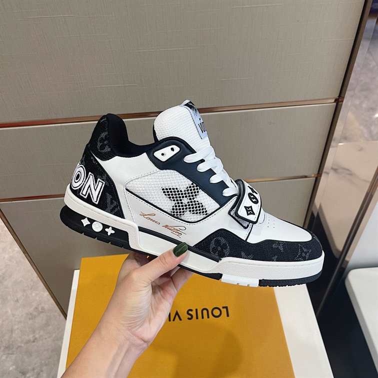 LV Trainer Sneakers - White/Black