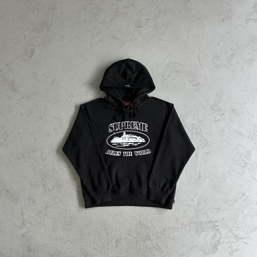 Crtez X Supreme Hoodie - Black
