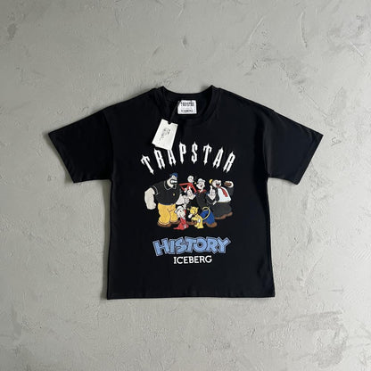 TS Iceberg Popeye Printed T-Shirt - Black/White