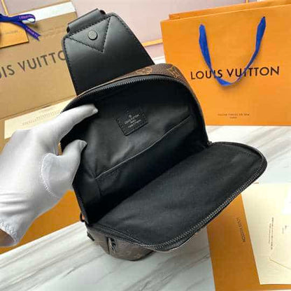 LV Damier Avenue Sling Bag - Brown
