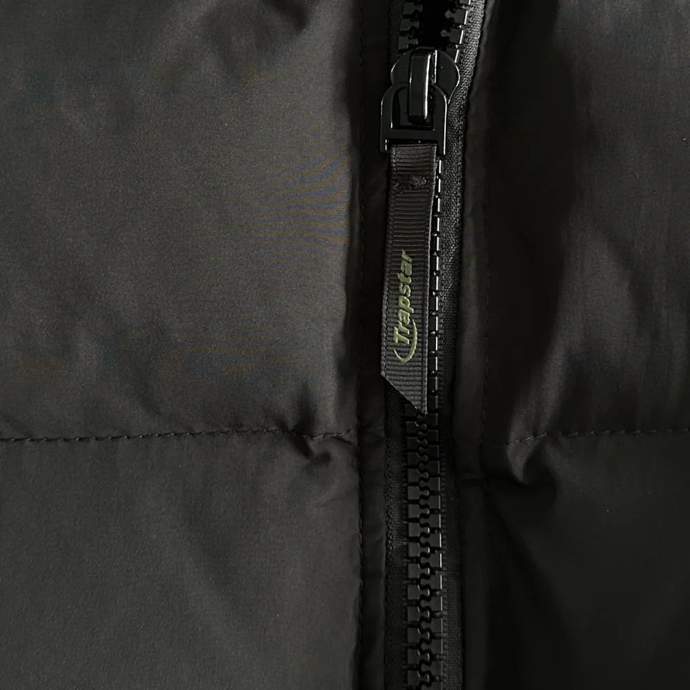 TS Hyperdrive Detachable Hooded Puffer Jacket - Black/Lime