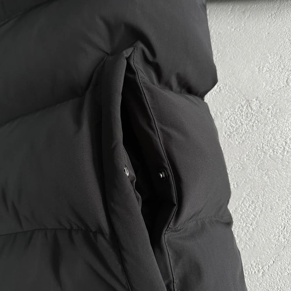 TS Hyperdrive Detachable Hooded Puffer Jacket - Black/Lime