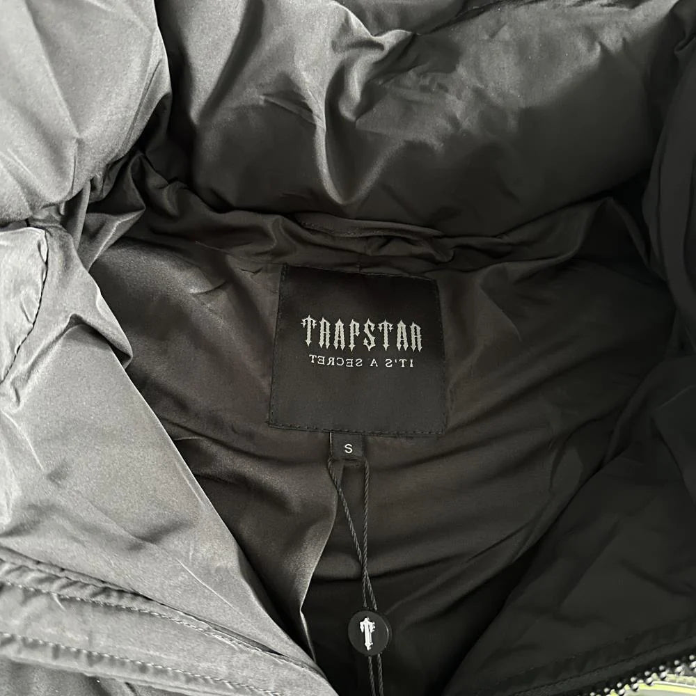 TS Hyperdrive Detachable Hooded Puffer Jacket - Black/Lime