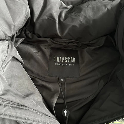 TS Hyperdrive Detachable Hooded Puffer Jacket - Black/Lime