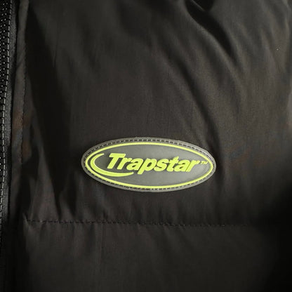 TS Hyperdrive Detachable Hooded Puffer Jacket - Black/Lime