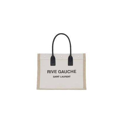 YSL Rive Gauche Tote Bag - White